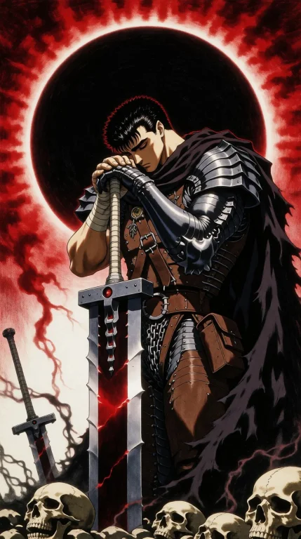 Guts, Fantasy, Illustration, Realistic Colored-pencil Artwor...