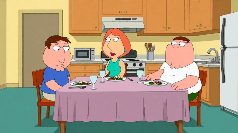 Fmlygyssn15, Three Individuals Are Seated At A Dining Table...