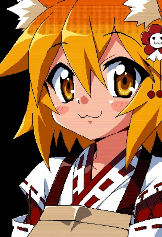 A Hero Shot, Face On Of Senkosan With Golden Brown Eyes And...