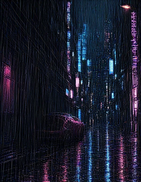 A Stunning 90s Cyberpunk Anime Aesthetic Key Visual Of A Cyb...