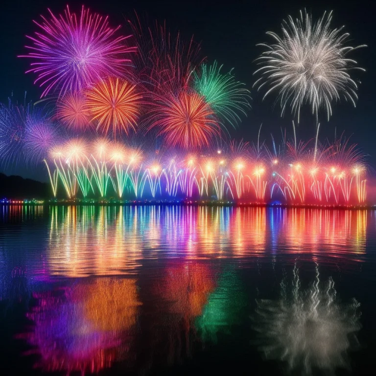 Led, Colorful Led Lights, Watching A Festival From Across A...