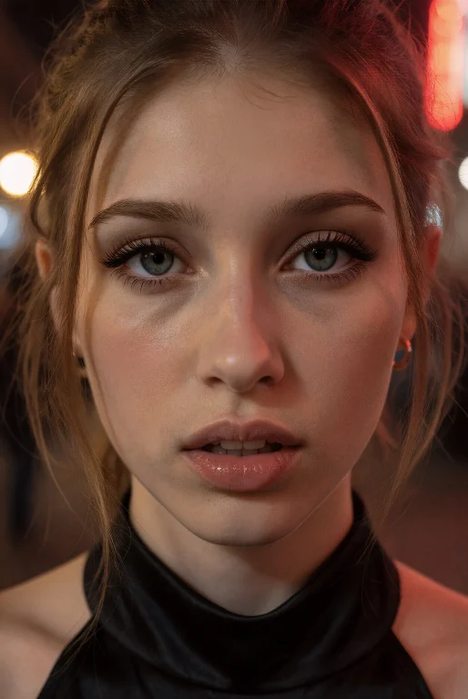 Rlywinnie, Light Brown Hair , Extreme Cinematic Face Close-u...