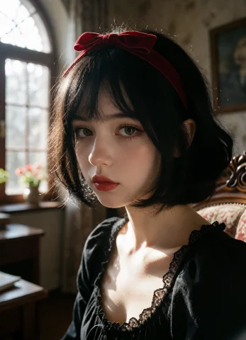 Absurdres, High Quality, Masterpiece, Very Awa, Modern Snoww... — Stable Diffusion AI Prompt: absurdres, high quality, masterpiece, very awa, modern SnowWhite inspired, 1girl...