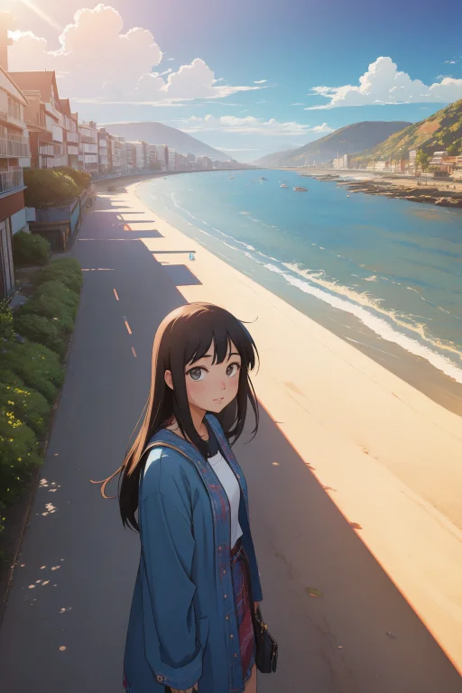 1girl, Lorakaiji0.7 Kaiji, Seascape Art By Scott Naismith, T...
