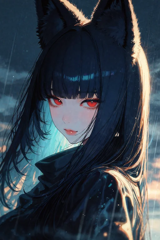 Nijisis, A Cinematic Anime Digital Illustration Of Hoshimi M...