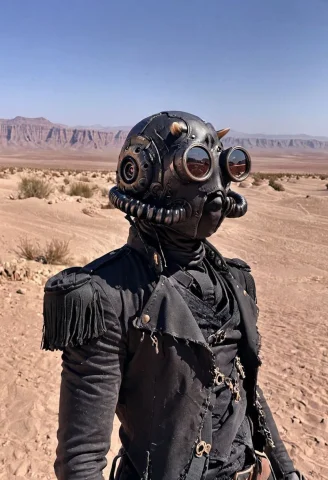 Loraghoulmask-imp-xl1 Ghoulmask, Desert — SDXL AI Prompt: ghoulmask, desert