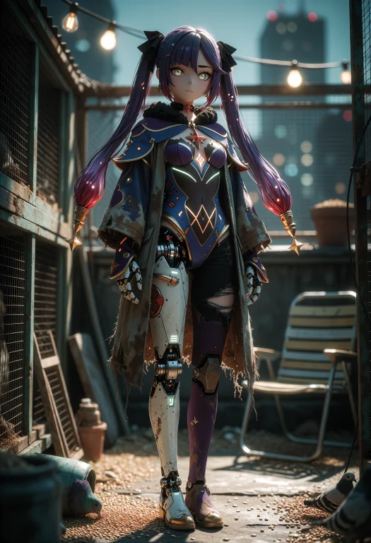 Mona From Genshin Impact. She Has A Medium Build. She Has Fa...
