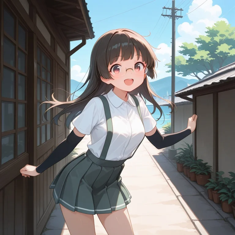 Halfopaqueglasses1.3,asashio-class Uniform,suspender Skirt,p...
