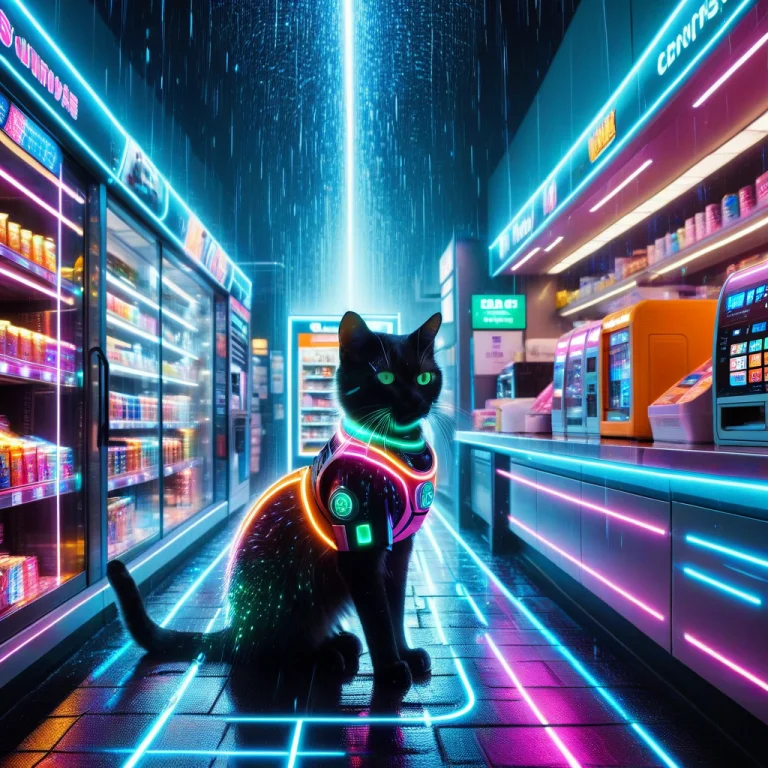 Led, Colorful Led Lights, An Extremely Serious Cat Working A...