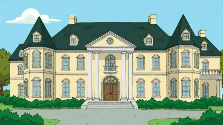 Fmlygyssn06, A Grand, Multi-story Mansion With Pale Yellow W...