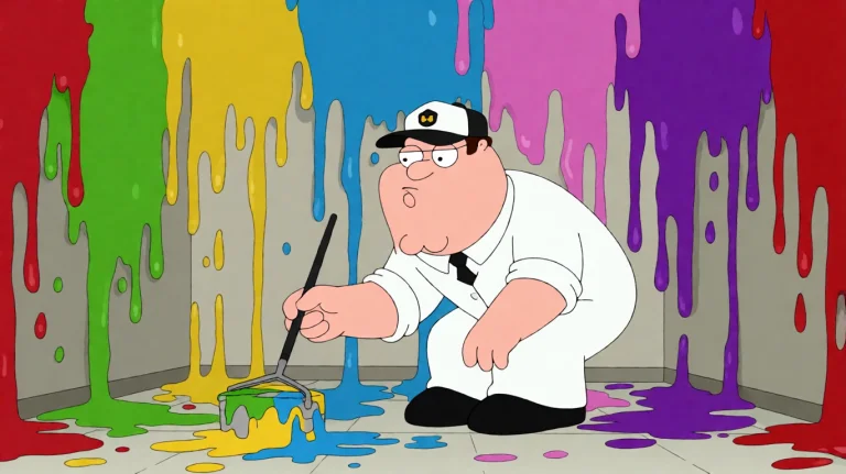 Fmlygyssn16, A Person In A White Cap And Uniform Is Painting...
