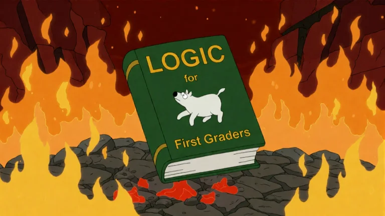 Fmlygyssn07, A Book Titled Logic For First Graders Floats Am...