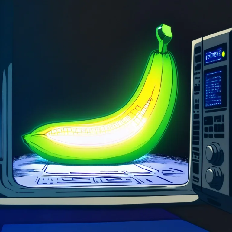 All In The Microwave,half Of The Banana Is Made Of Led,the B...