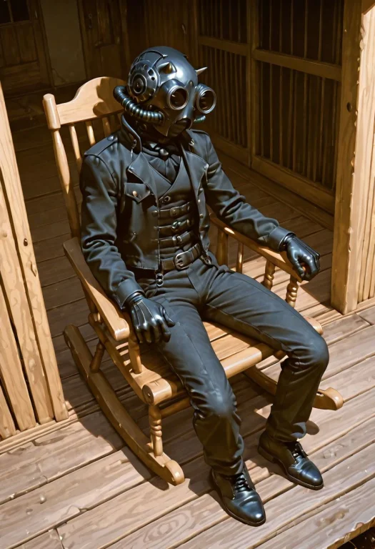 Loraghoulmask-imp-ill1 Ghoulmask, On A Rocking Chair, Porch,...