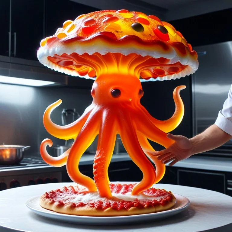 Masterpiece, Best Quality, Gummymorph Octopus Chef Tossing A...