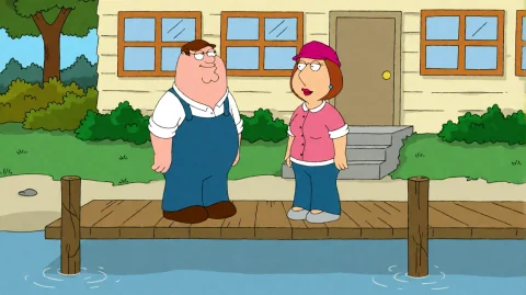 Fmlygyssn03, A Man In Overalls Stands On A Wooden Dock Besid... — Stable Diffusion AI Prompt: fmlygyssn03, A man in overalls stands on a wooden dock beside another person.