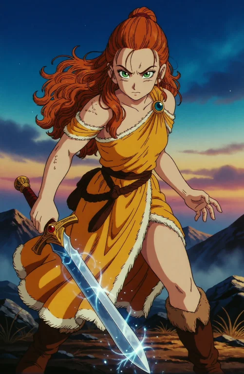 Illustrious Of Laufey From God Of War With Red Brown Hair An...