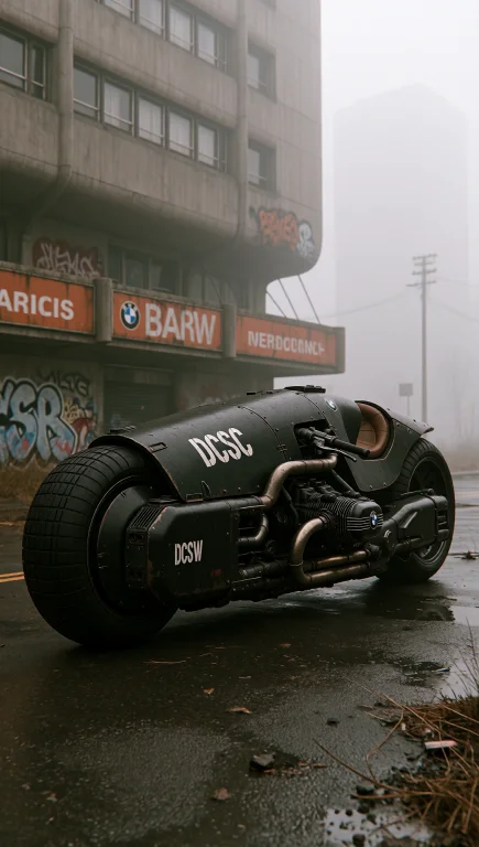 Dcsc1f1. Low-angle Wide Shot Of A Futuristic, Heavily Armore...