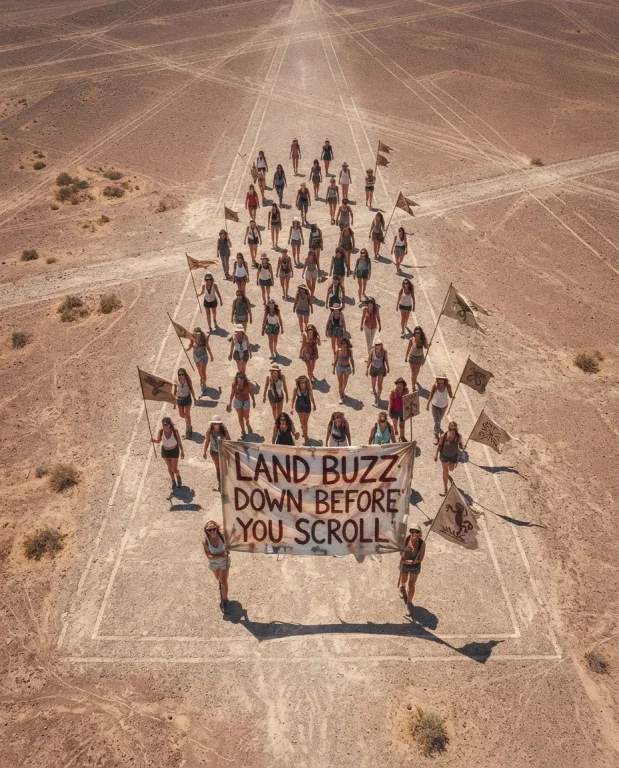 Group Of. Preety Women Do .not Robat .sign Land Buzz Down Be...