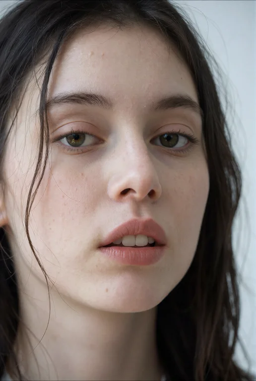 Realism, Close-up Portrait, 85mm Lens, Soft Even Daylight, P...
