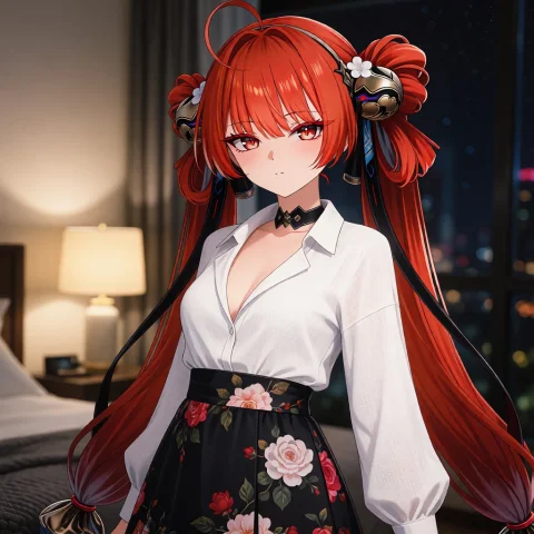 Densefloralprint, A Polished Digital Anime Illustration Of S... — Stable Diffusion AI Prompt: DenseFloralPrint, A polished digital anime illustration of suoming with vibrant...