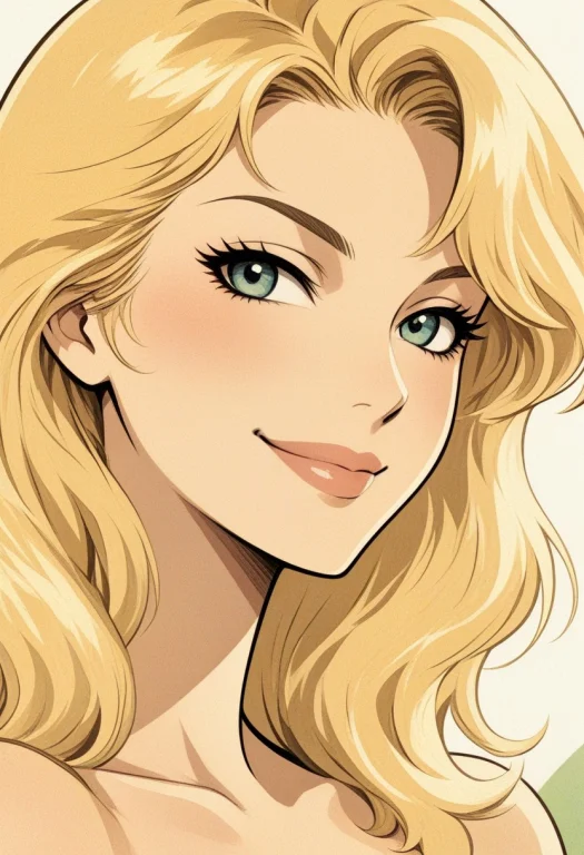 Beautiful Blonde Actress With Dimples. Close Up Of Beautiful...