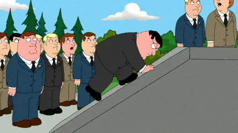 Fmlygyssn03, A Man In A Dark Suit Is Climbing Up The Sloped... — Stable Diffusion AI Prompt: fmlygyssn03, A man in a dark suit is climbing up the sloped edge.