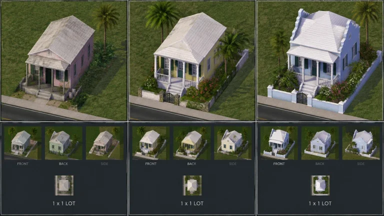 Bermudian Colonial Simcity 4 Sc4 Building And Lot In Three L...