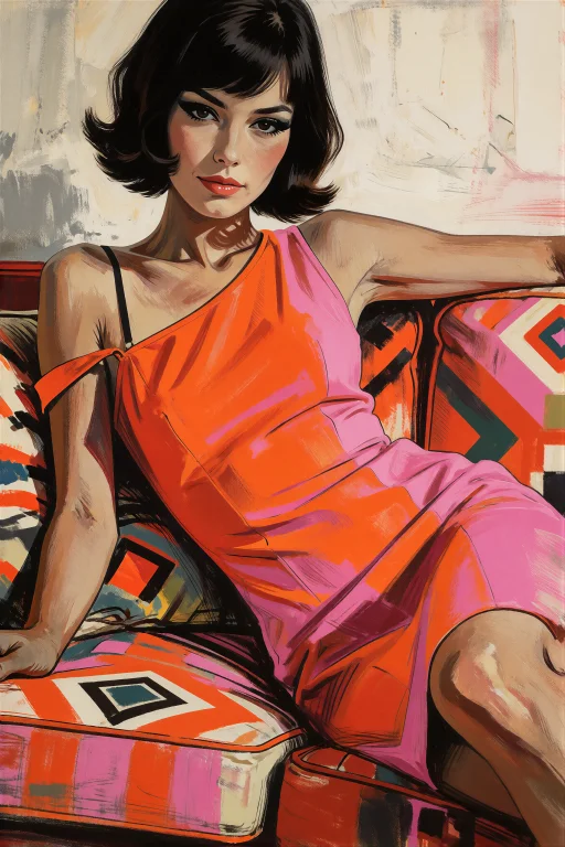 Rockstyle, A Classic Western Pop-art Style Illustration Of A...
