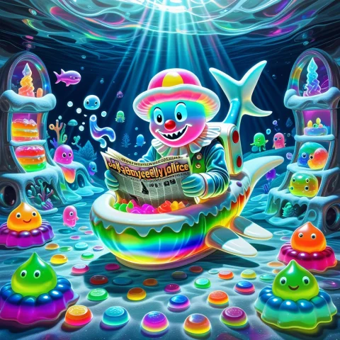 P0n7s4-enhanced-style, Frost, Rainbow Jelly Slime-style, Goo... — SDXL AI Prompt: p0_n7_s4-enhanced-style, frost, rainbow jelly slime-style, gooey sandwich theme,...