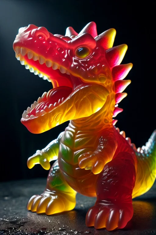 A Very Angry Dino Holding A Yyy With An Angry Expression. Dr...
