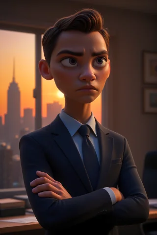 Pixar Animation, Pixar Style, Pixar, 3d, 3d Render, 1man, So... — Stable Diffusion AI Prompt: pixar animation, pixar style, pixar, 3d, 3d render, 1man, solo, upper_body, suit...