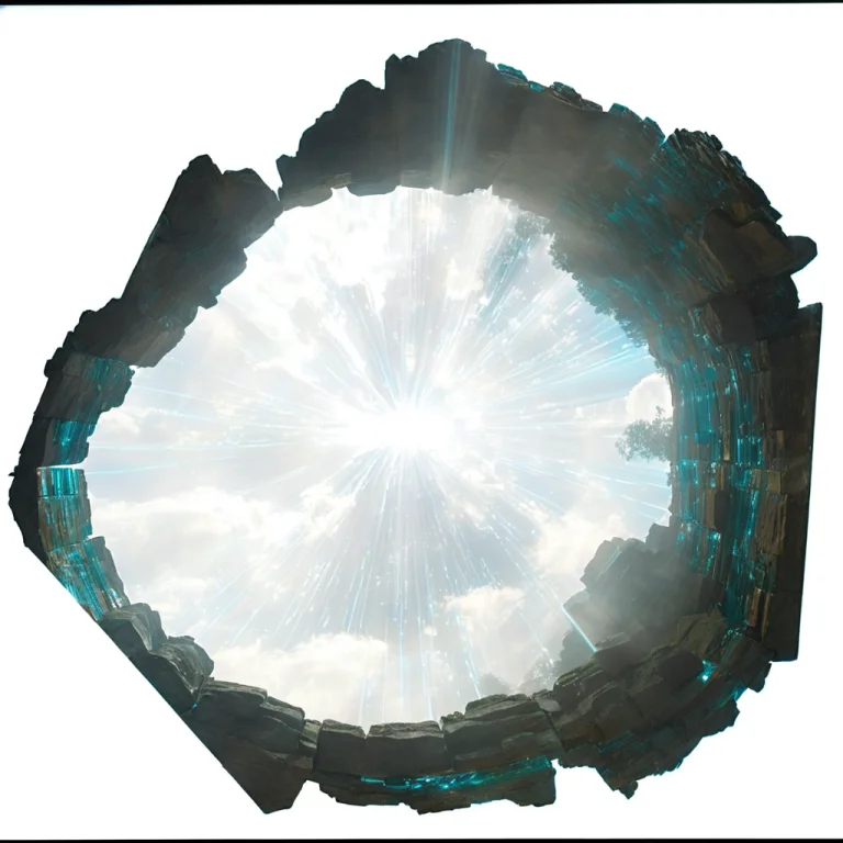 Volumetric God-rays Cutting Through Dense Humid Mist Inside...