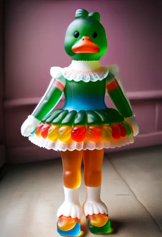 Gummymorph, Gummymorph Duck4, Solo2, Anatomically Correct2.5... — SDXL AI Prompt: gummymorph, (gummymorph duck:4), (solo:2), (anatomically correct:2.5), (solo), (...