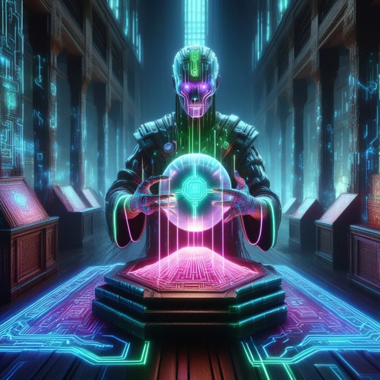 A Cinematic, Hyper-detailed Photograph Of A Futuristic Cyber...