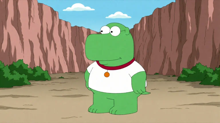 Fmlygyssn14, A Small, Green, Spiky Creature With Wide Eyes I...