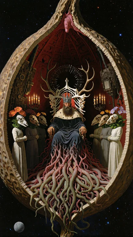 A Medieval Throne Room Carved Inside A Giant Hollowed-out Se...