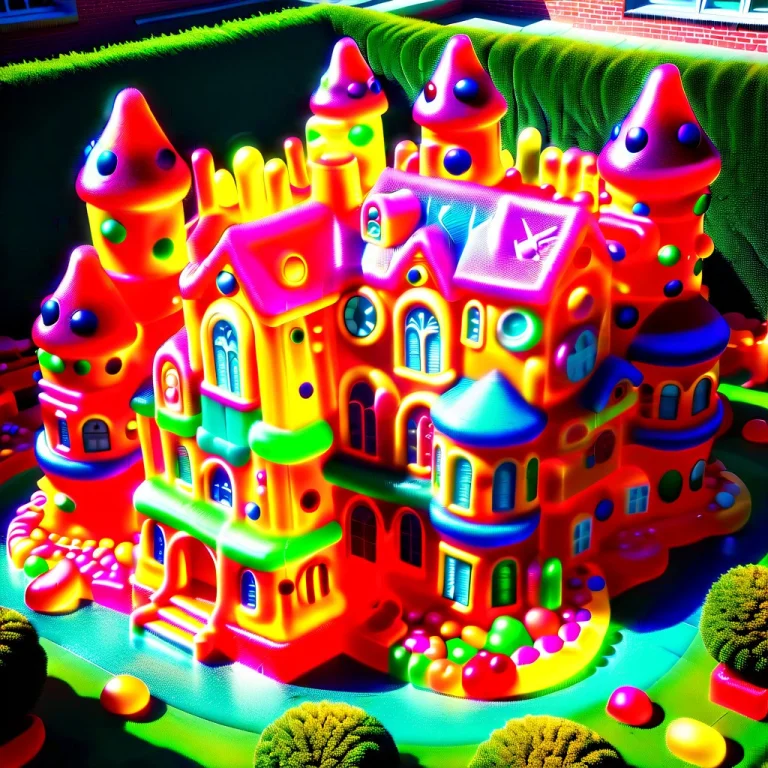 A Small Urban Courtyard Transformed Entirely Into A Gummy Ca...