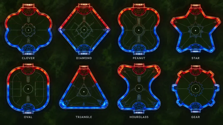 Create New Interesting Arena Shapes That Could Fit For Rocke...