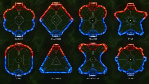 Create New Interesting Arena Shapes That Could Fit For Rocke... — Stable Diffusion AI Prompt: create new interesting arena shapes that could fit for rocket league casual/rela...