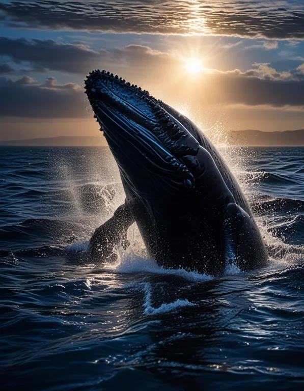 A National Geographic-style Underwater Photograph Of A Massi...