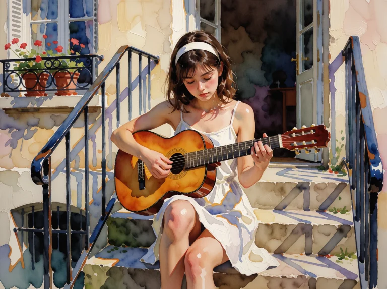 Masterpiece, Best Quality, Score7, Safe, Umesky, Watercolor...