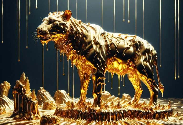 Liquidgoldmorph, Dripping, The King Of The Animals Reduced T...