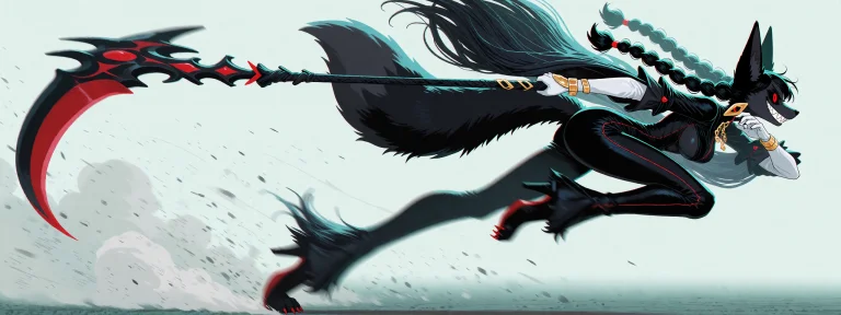 2d Anime Action Key Frame, Chromatic Aberration. A Dynamic,...