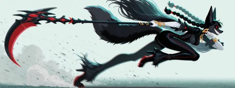 2d Anime Action Key Frame, Chromatic Aberration. A Dynamic,... — Stable Diffusion AI Prompt: 2D anime action key frame, chromatic aberration. A dynamic, cinematic shot of Ra...