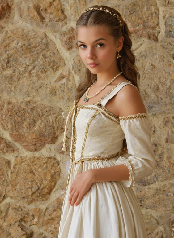 Photo Of A Innocent 18 Year Old French Woman In Traditional...