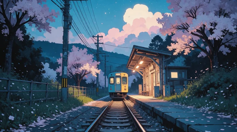 Nature, Zidiusart, Anime Illustration Of A Quiet Rural Japan...