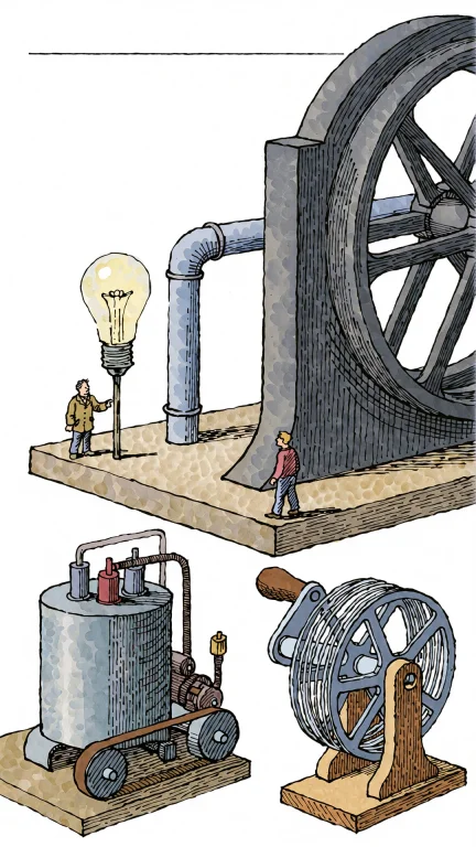A Detailed Architectural Illustration Showing Three Separate...