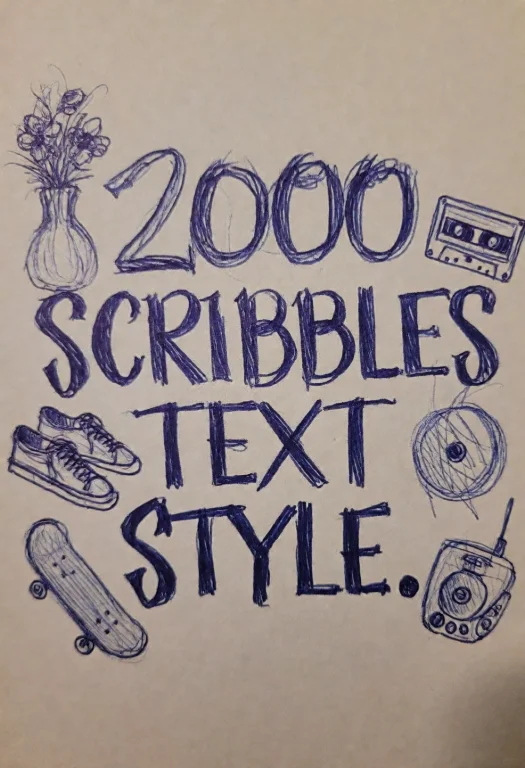 2kd00dl3, Sketch Drawing Make With Blue Pen Of Full-screen T...