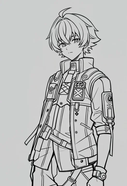 Kawamotohiroshistyle1.6,monochrome, 1boy,wizezenlesszonezero...